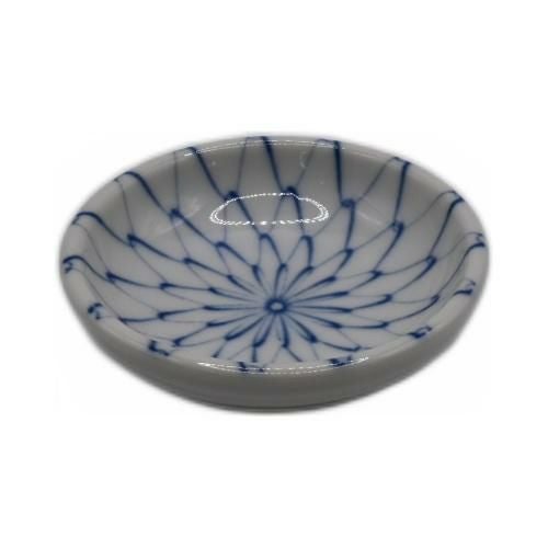【飲食店定番】染付網目 豆皿 φ7.7×2.1(cm) 20入