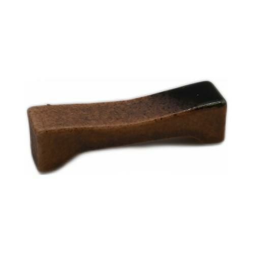 【飲食店定番】伊賀織部吹き 橋型箸置き 6×1.5×1.5(cm) 10入
