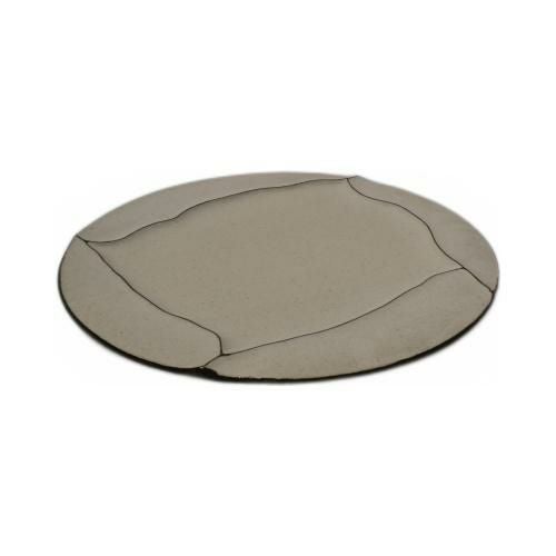 【飲食店定番】炭化土粉引 トリトス20cm皿 φ20×φ20×1.5(cm)