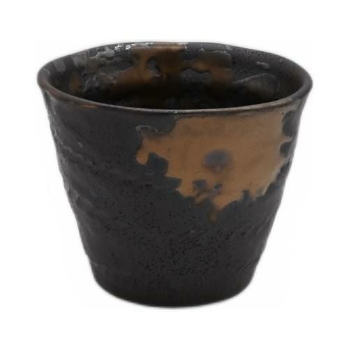 【飲食店定番】いぶし金彩飛ばし 縄文ロックグラス φ9.2×φ9.2×7.5(cm)