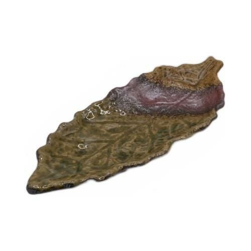 【飲食店定番】雪ちらし 葉形中皿 25.5×10×3(cm)