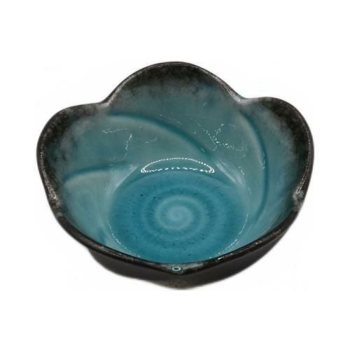 【飲食店定番】梅型3.0小鉢 スカイブルー φ10×4.5(cm)