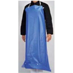 抗菌前掛ガードロン 共紐 L ブルー