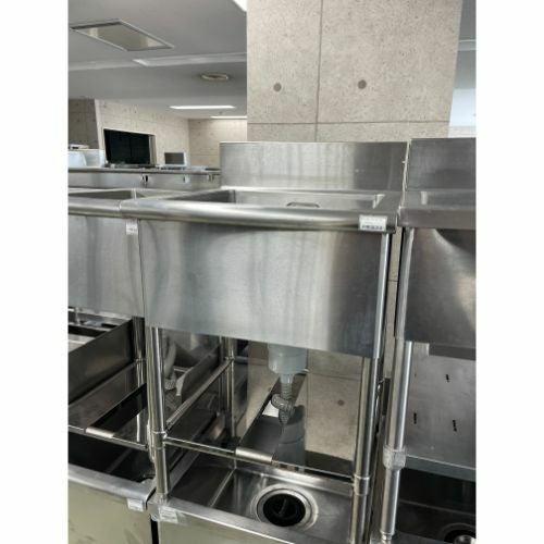 中古】一槽シンク BGあり 幅600×奥行600×高さ850 【送料別途見積