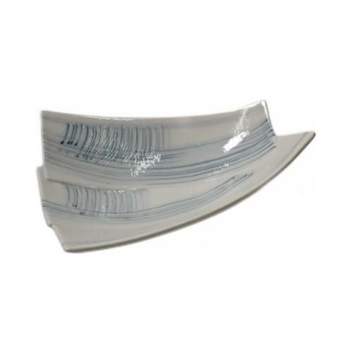 【飲食店定番】呉須刷毛 貼り合わせ三角向付 18.5×14×5(cm)