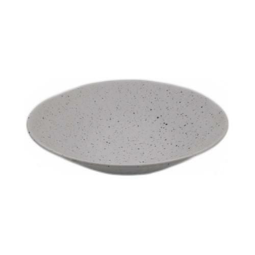 【飲食店定番】白御影 トチリ丸浅鉢 φ15.5×φ15.5×3.4(cm)