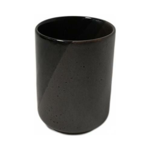 【飲食店定番】黒伊賀塗分け 京湯呑 φ6.3×φ6.3×8.6(cm) 4入