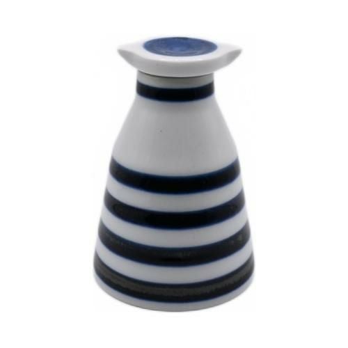 【飲食店定番】【波佐見焼】醤油差し ボーダー 青 φ5.5×φ5.5×H8(cm)
