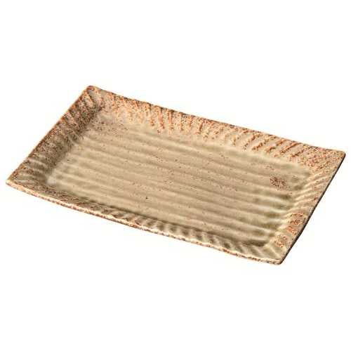 987-3302 窯変いらぼ 22cm焼物皿