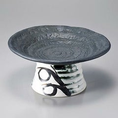 桂川（黒）特高台６寸皿