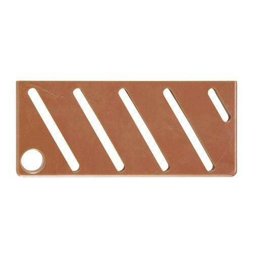 18-8 HACCP カラー庖丁差用プレート Aタイプ 斜め ブラウン