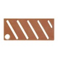 HACCP包丁差用カラープレート A(斜)タイプ ブラウン