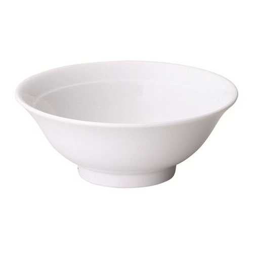 21-86 白中華 リム高台20cm丼