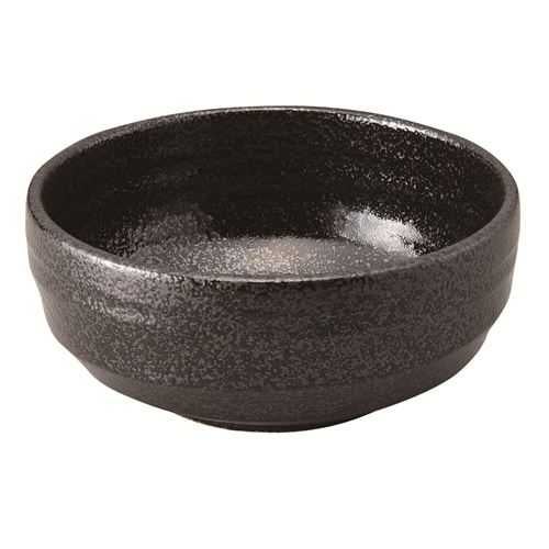 296-61 鳴門 4.5寸鉢 黒耀