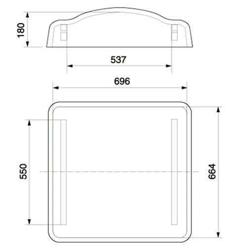 【TOSEI】真空包装機 据置型 シール有効寸法左右各550mm ガス封入機能付 V-553-1 幅780×奥行845×高さ973mm