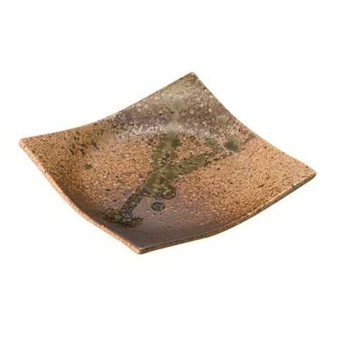03-07 信楽織部 正角銘々皿