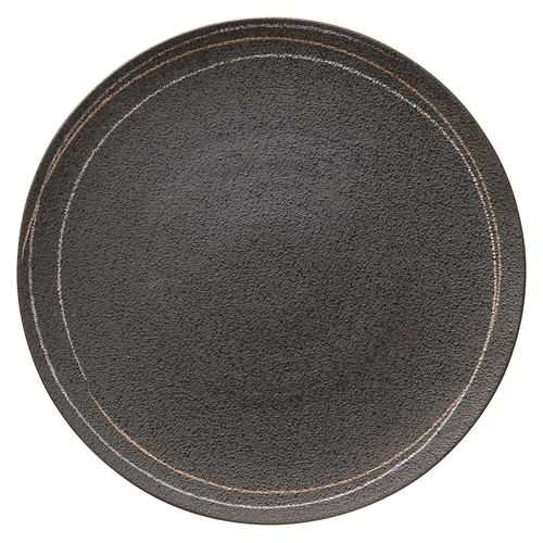 286-76 金銀線 黒 28cmプレート