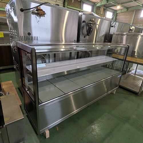 【業界最長1年保証】【中古】対面冷蔵ショーケース 大穂製作所 OHGU-SRAd-1800B 幅1800×奥行500×高さ995 【送料別途見積】【三芳中古製パン機械専門店在庫】