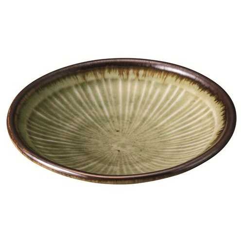 300-74 灰釉 12cm皿