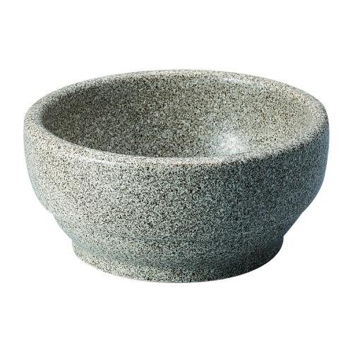 327-0135 スタッキングビビンバ グレー石目調 14cm