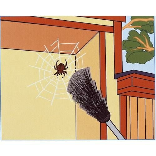 コンパル 曲がる・天井ホーキ（ブラック）