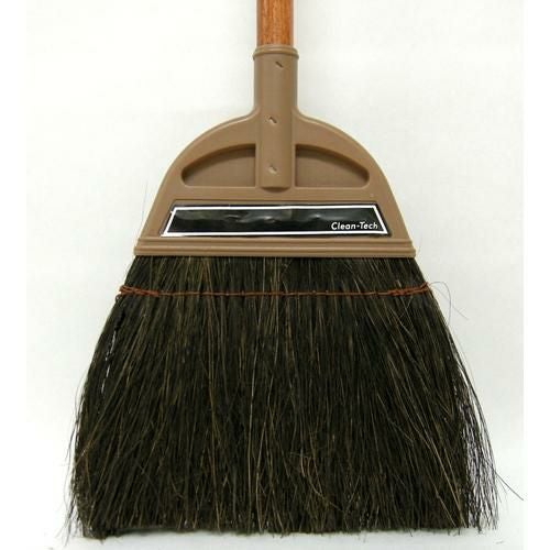 日本クリンテック 技ホーキ 黒シダ 長柄 木柄