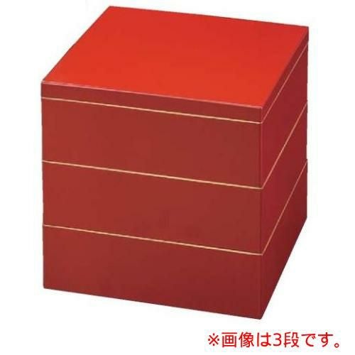 お重箱 5.5寸 七福重 朱 (親天金) 2段/業務用/新品/小物送料対象商品