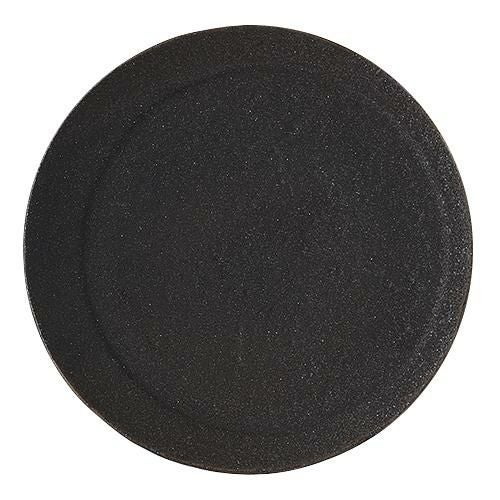 炭化黒 24月光丸皿/業務用/新品