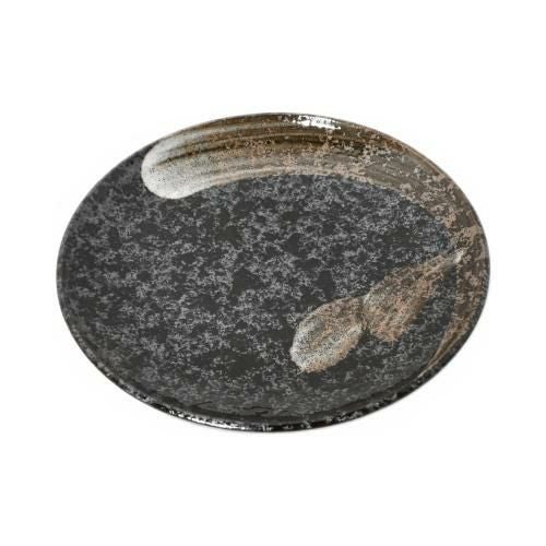 【飲食店定番】明世荒刷毛 丸7.0皿 φ22.8×φ22.8×3.2(cm)