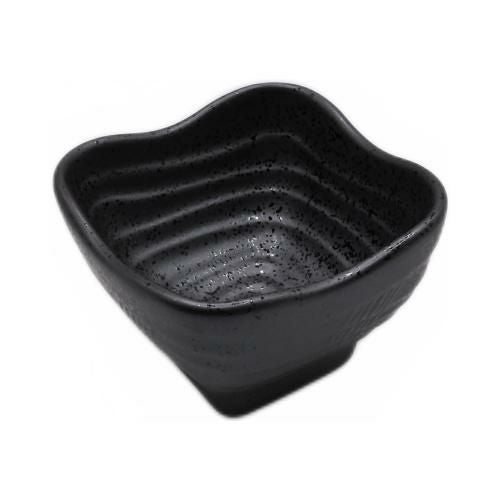 【飲食店定番】3.5角小鉢 黒水晶 8.7×8.7×6.2(cm)/10入り