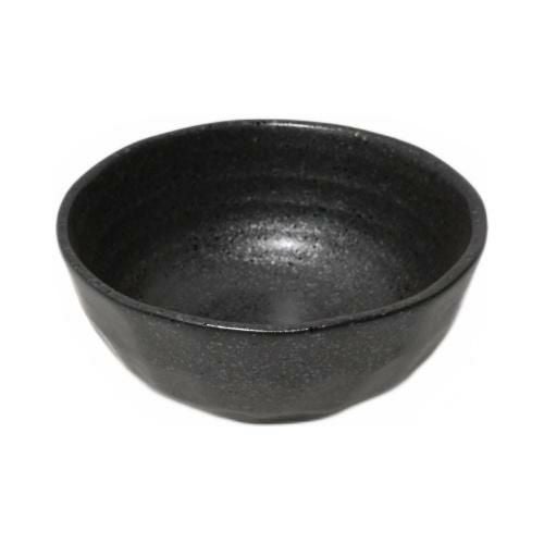 飲食店定番】黒備前 石垣小鉢 φ9.4×φ9.4×4.6(cm) 10入/業務用/新品
