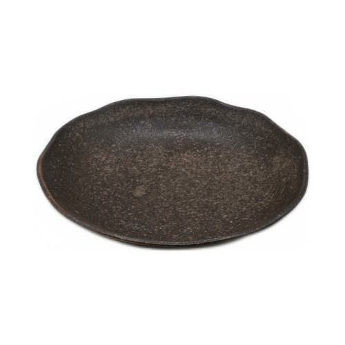 【飲食店定番】伊賀マット4.0皿 ブラウン φ13.5×φ13.5×2.5(cm) 20入