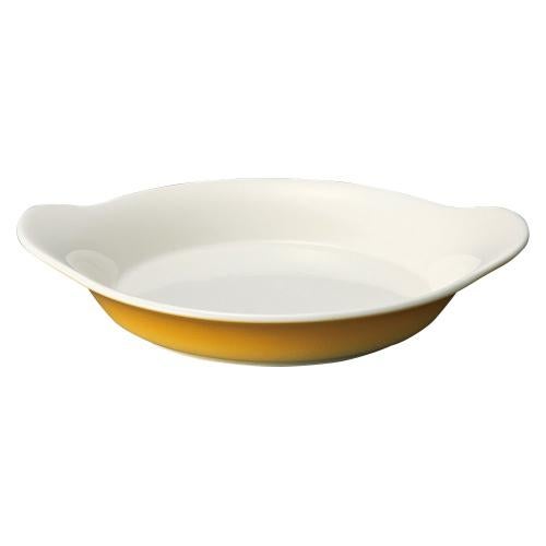 83-55 オレンジ吹き 19.5cm浅パン
