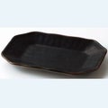 ☆柚子黒天目 八角多用皿