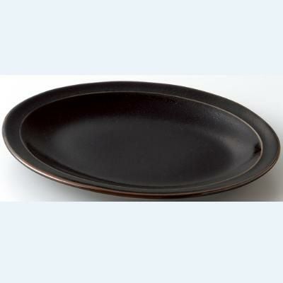 ☆柚子黒天目 １０”プラター