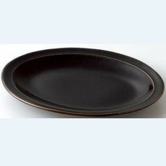 ☆柚子黒天目 １０”プラター