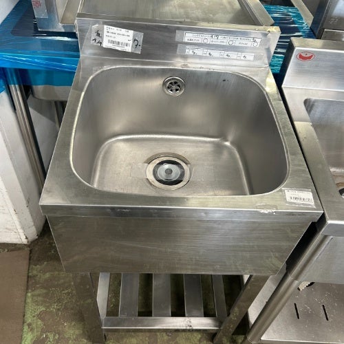 中古】一槽シンク BGあり 東製作所(アズマ) 幅450×奥行450×高さ800