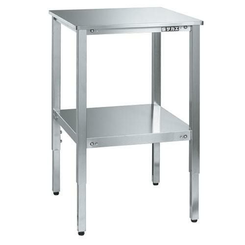 TSRT-500SU4 ステンレスサポートテーブル 幅500×奥行500×高さ640～840mm/