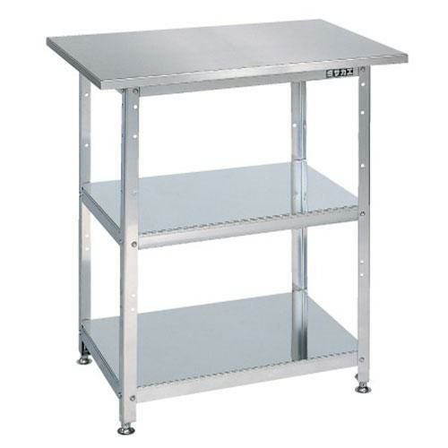 SU-075 ステンレス一人用作業台(固定式) 幅750×奥行500×高さ790mm/