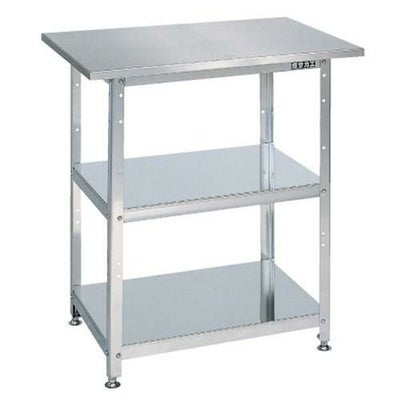 ステンレス一人用作業台(固定式) SU-075/外寸：幅750×奥行500×高さ790mm