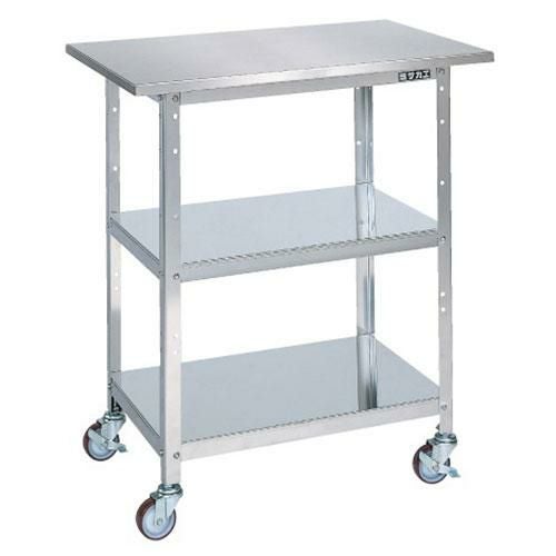 SU-075BS ステンレス一人用作業台(移動式) 幅750×奥行500×高さ860mm/