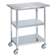 ステンレス一人用作業台(移動式) SU-075BS/外寸：幅750×奥行500×高さ860mm