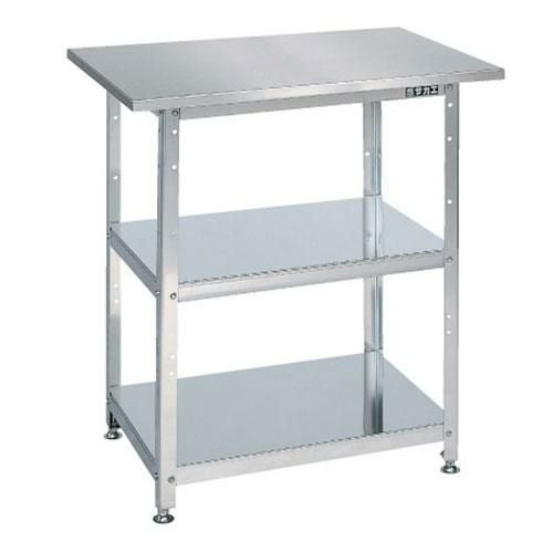 SU4-075 ステンレス一人用作業台(固定式) 幅750×奥行500×高さ790mm/