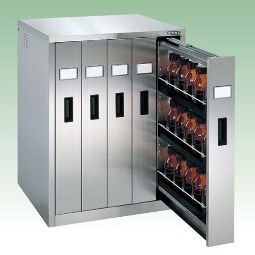 ステンレス薬品保管庫 SU-5BS 幅710×奥行600×高さ900mm/