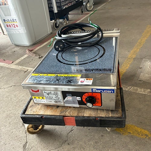 中古】IH調理器 マルゼン MIH-02C 幅300×奥行450×高さ120 【送料無料