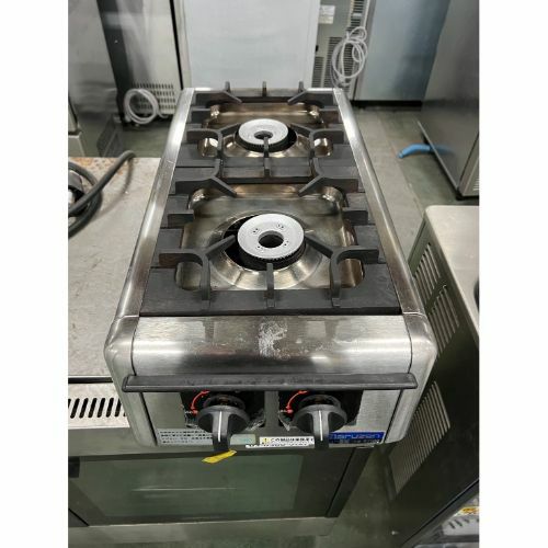 （中古•美品）マルゼン 純正 業務用ガスレンジ コンロ バーナー 165φ 中古】卓上ガスコンロ 2口 マルゼン M-822DC 幅300×奥行540×高さ164