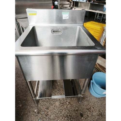 中古】一槽シンク BGあり 幅600×奥行600×高さ800 【送料別途見積