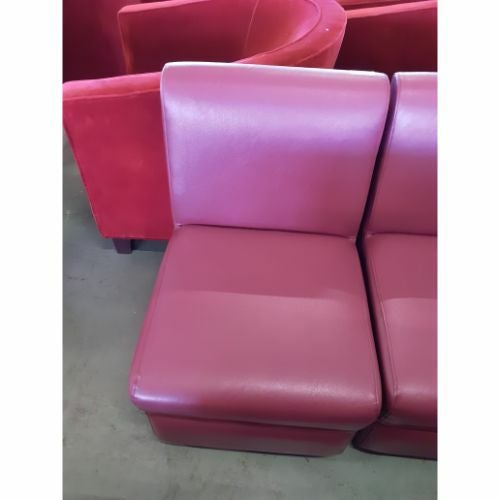 中古】一人掛けソファー ワインレッド 幅480×奥行600×高さ720 座面高さ