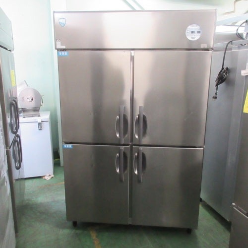 業界最長1年保証】【中古】4ドア縦型冷凍冷蔵庫 大和冷機 433YS2-EC 幅