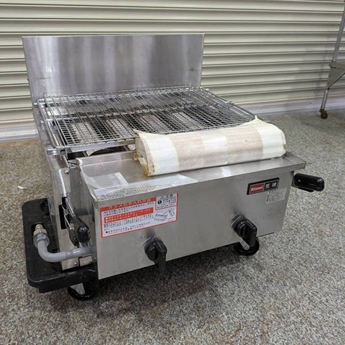 中古】ガス赤外線グリラー リンナイ(Rinnai) 荒磯4号 幅580×奥行580×高